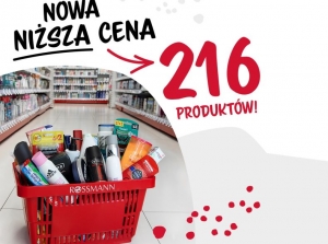 Niższe ceny produkt&oacute;w z Rossmanna