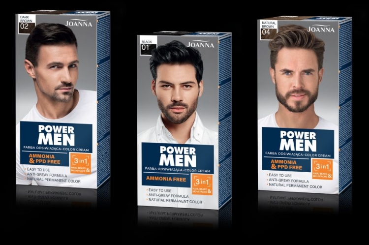 Nowości Joanna farby i rozjaśniacz dla mężczyzn