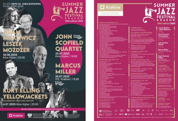 30. edycja Summer Jazz Festival Kraków