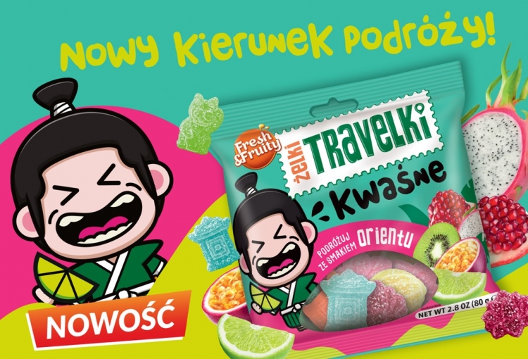Żelki Travelki nowy wariant kwaśny
