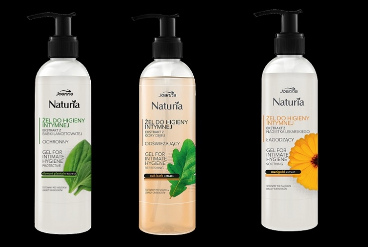 Nowość Joanna Naturia - żele do higieny intymnej