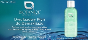 Dwufazowy płyn do demakijażu nowej marki Biotaniq