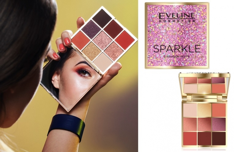 Eveline Cosmetics Sparkle nowa paleta cieni do makijażu