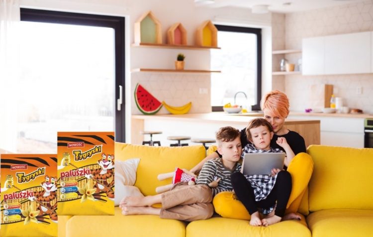 Tygryski Paluszki o smaku waniliowym w Wit. D