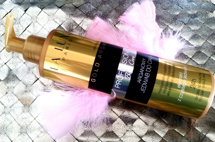 Jedwab do ciała La Luxe Paris Gold Argan