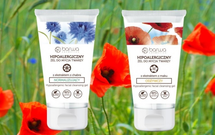 Nowość hipoalergiczne żele do mycia twarzy