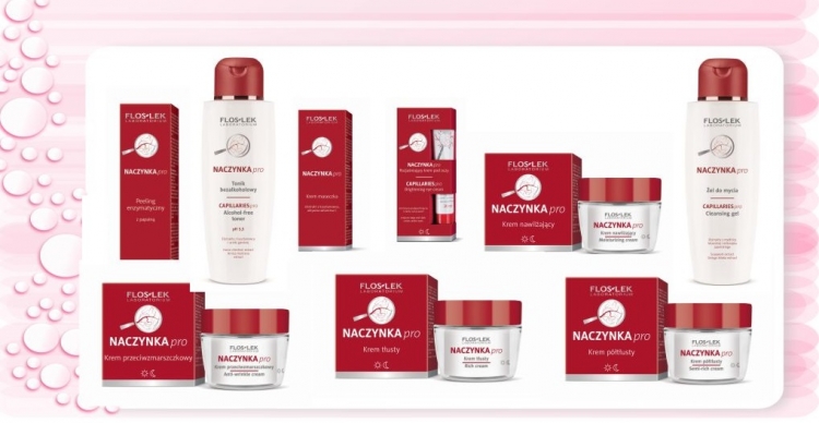 Wzmocnij naczynka z kosmetykami Floslek