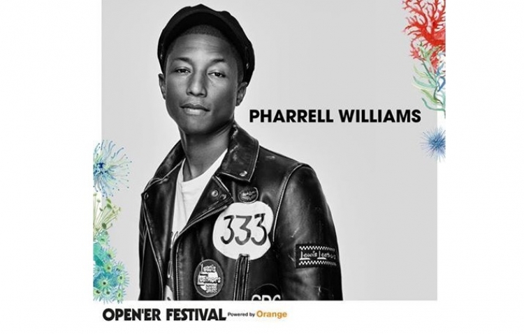 Pharrell Williams wystąpi na Open’erze