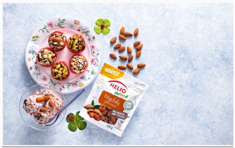 Domowe lody bakaliowe z kulkami mocy od Helio