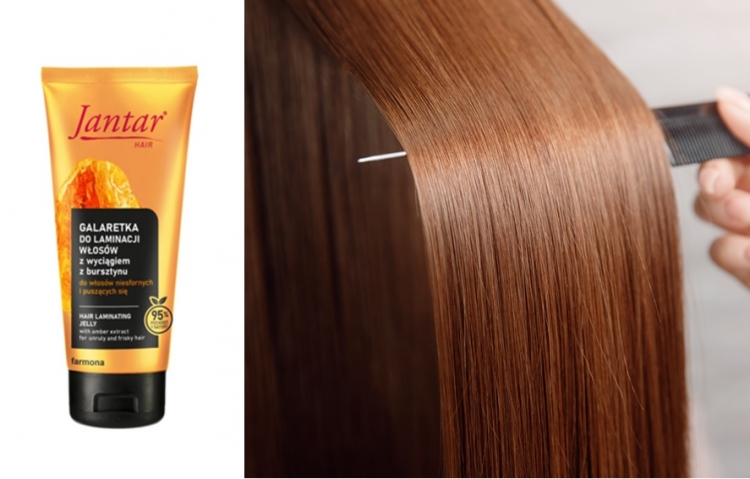 Nowa galaretka do laminacji włosów Jantar