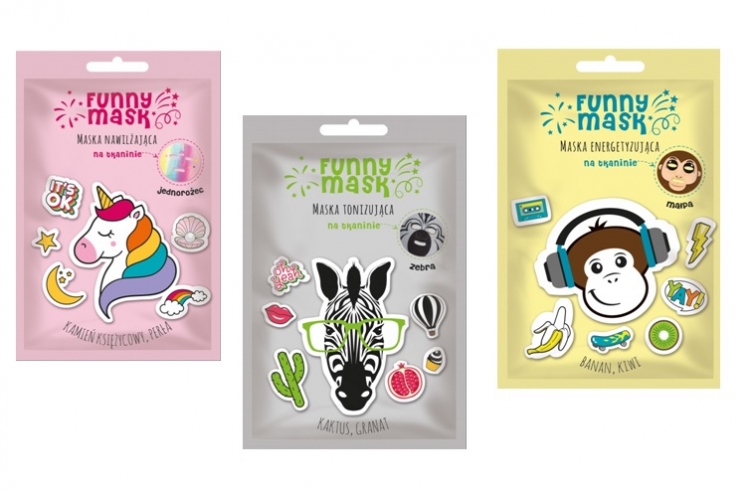 Funny Mask maski na tkaninie