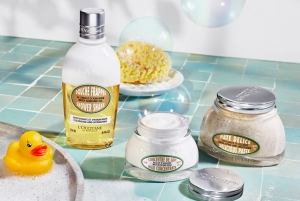 Nowość L'Occitane dwufazowy olejek pod prysznic Migdał