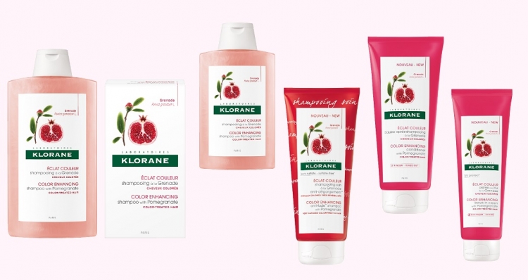 KLORANE na bazie wyciągu z granatu do włosów farbowanych