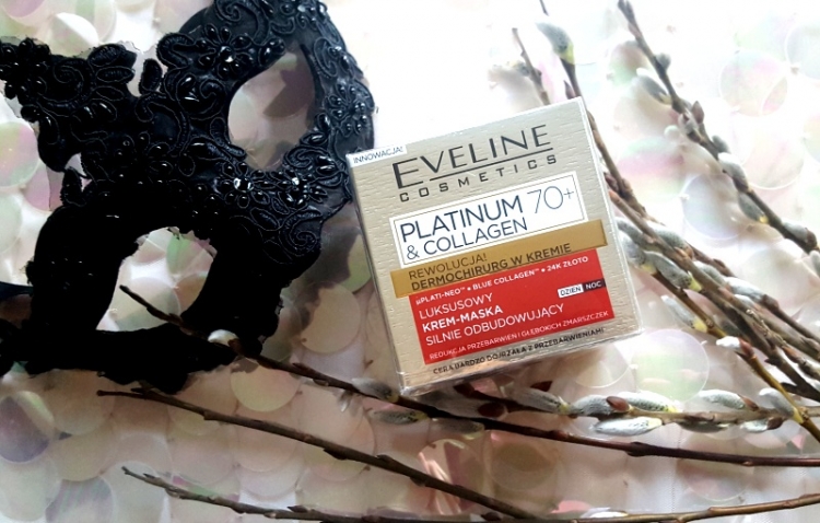 Eveline Platinum & Collagen krem-maska silnie odbudowujący 70+