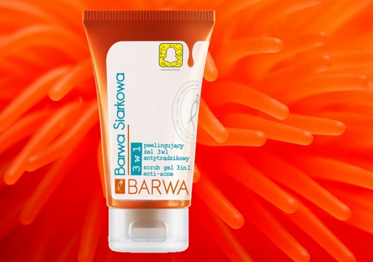Peelingujący żel 3w1 Barwa Siarkowa
