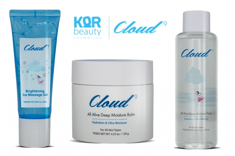 Nawilżenie skóry z kosmetykami Cloud9