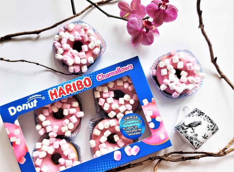 Nowość Donut z piankami Haribo Chamallows