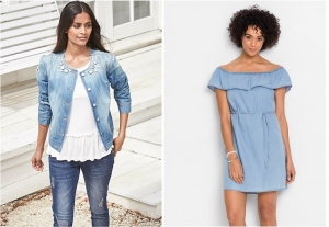 Bon Prix Denim look -  lato w odcieniu niebieskiego