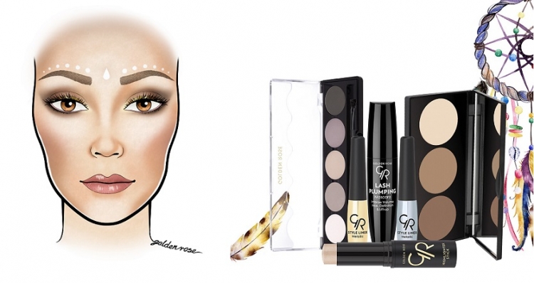 Muzycznie i lirycznie - makijaż boho z Golden Rose