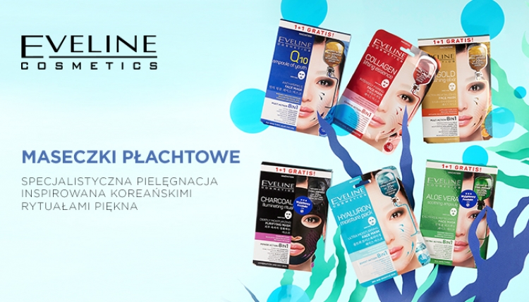 Eveline Cosmetics Maski Koreańskie na tkaninie
