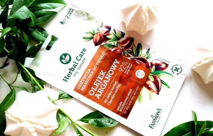 Farmona Herbal Care odżywcza maseczka do twarzy olejek arganowy