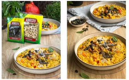 Risotto dyniowe z nerkowcami Kresto