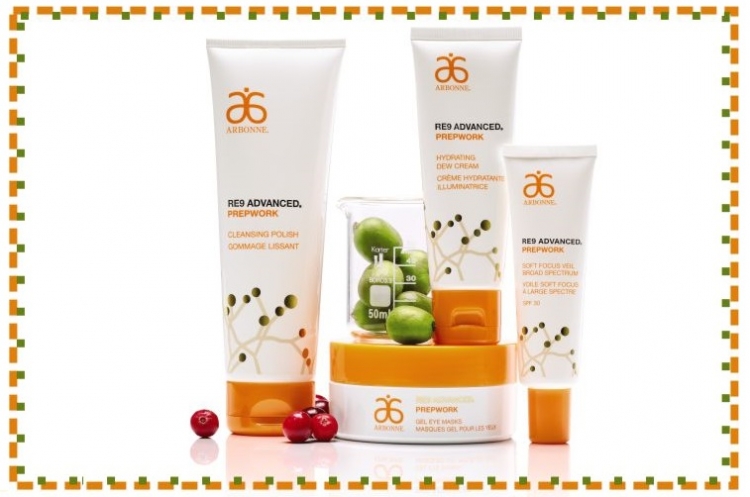 Nowość Arbonne RE9 Advanced Prepwork podkład Soft Focus Veil SPF 30