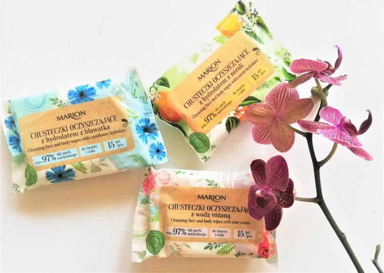 Marion chusteczki oczyszczające z hydrolatem