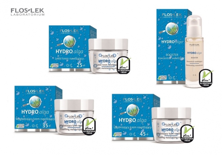 Skóra idealnie nawilżona z Floslek Hydro alga