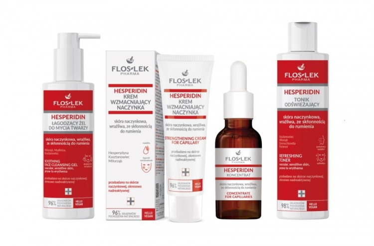Pielęgnacja skóry naczynkowej jesienią z Floslek