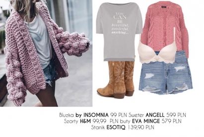 Stylizacje ze swetrem w roli głównej