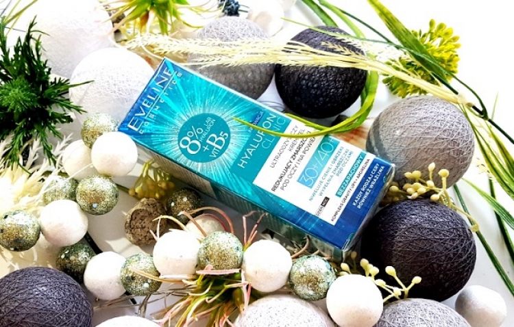 Eveline Cosmetics Hyaluron Clinic ultraodżywczy krem-żel redukujący zmarszczki pod oczy i na powieki 30+/40+