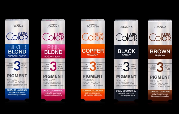 Joanna Ultra Color pigmenty do włosów