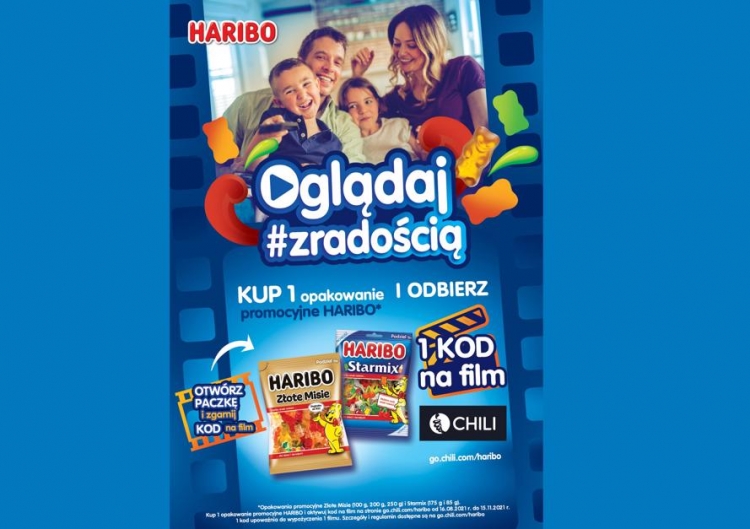 Akcja promocyjna Haribo „Oglądaj z radością"