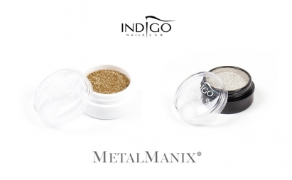 Manicure Indigo z efektem specjalnym