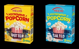 Nowe opakowania popcornów Helio