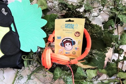 Funny Mask maska energetyzująca na tkaninie